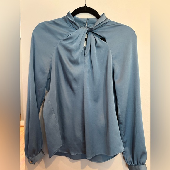 Banana Republic Tops - Banana Republic Satin Blue Women's Top